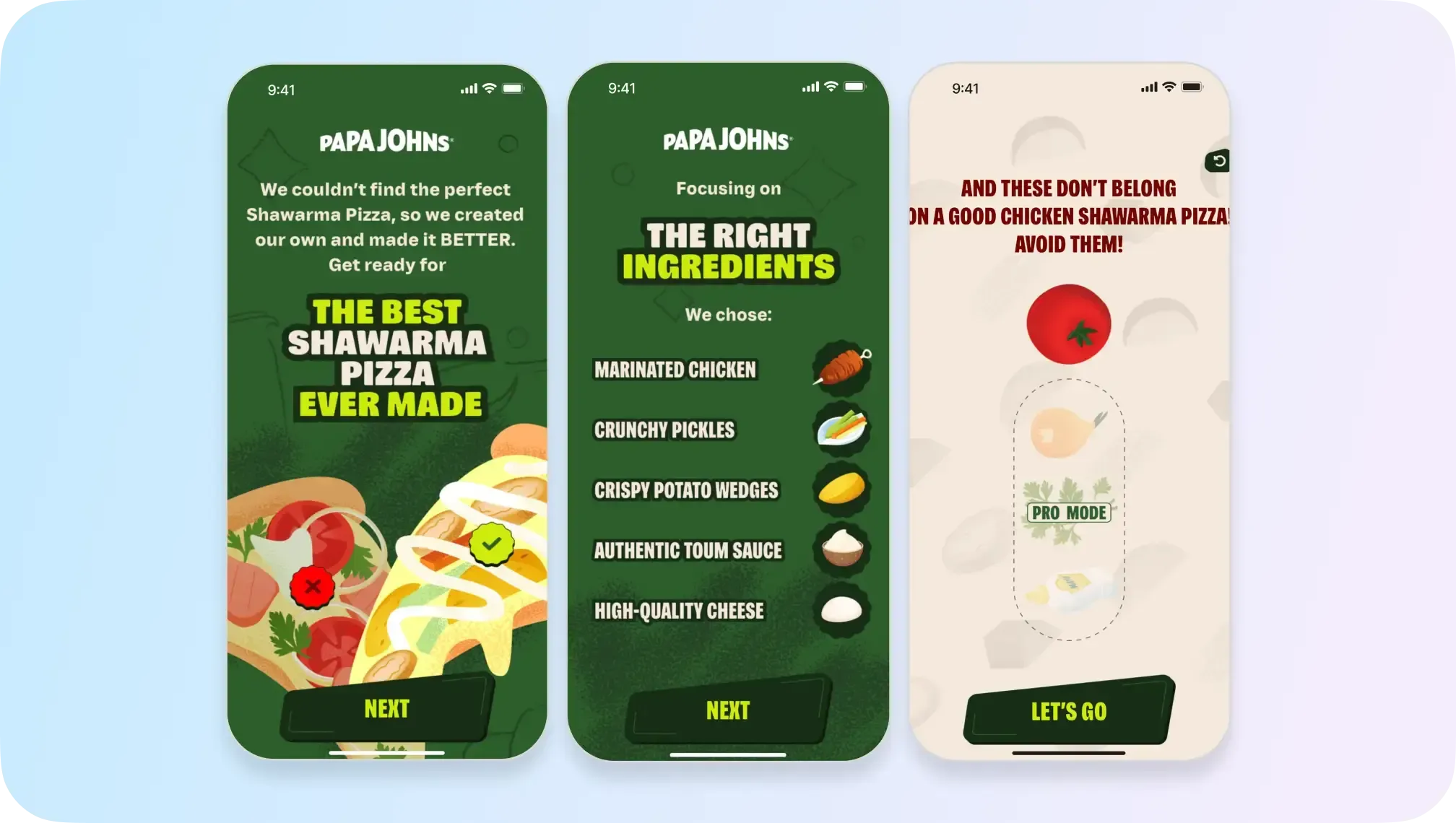 papa johns gamification case