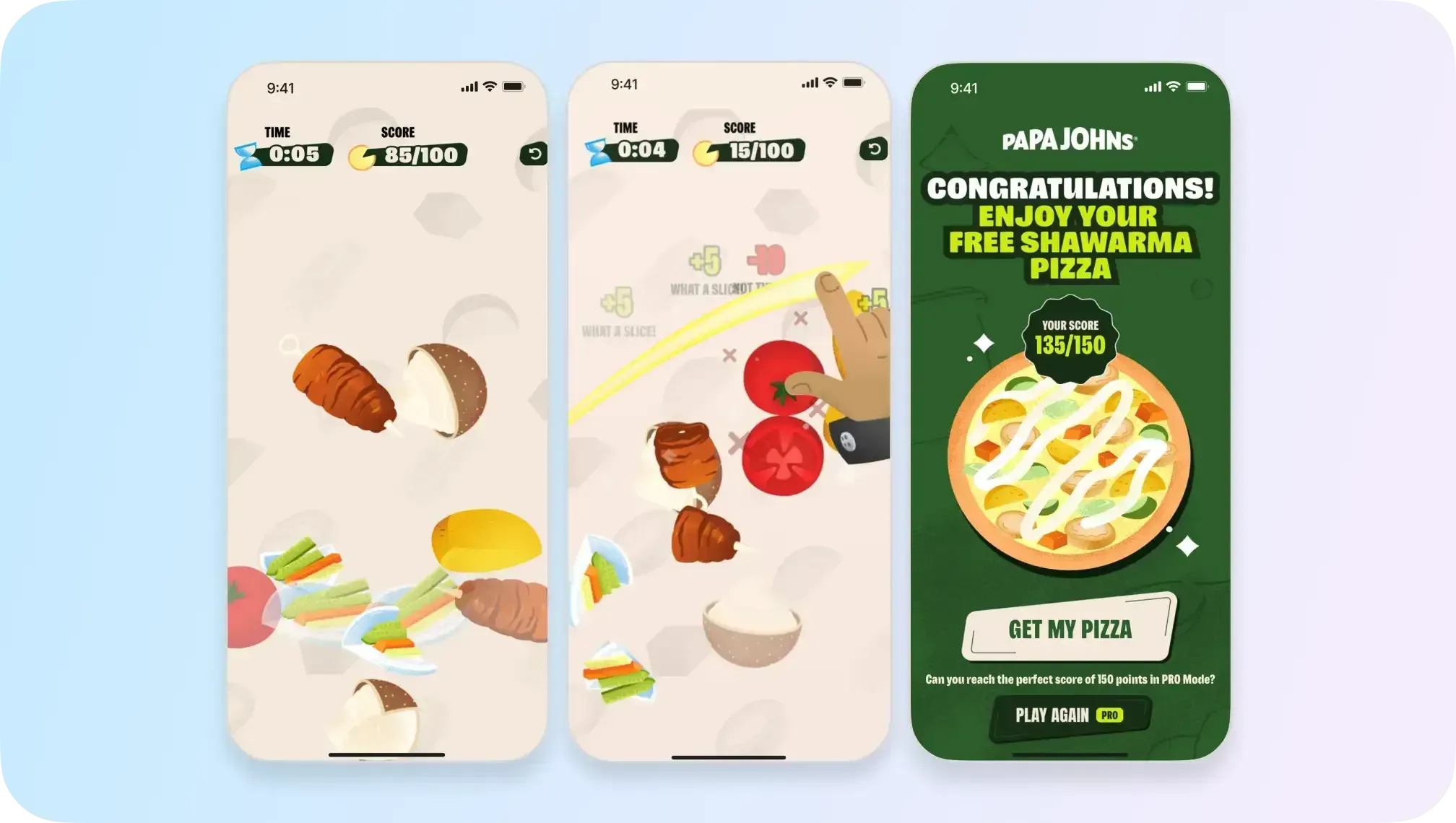 игра слайсер papa johns