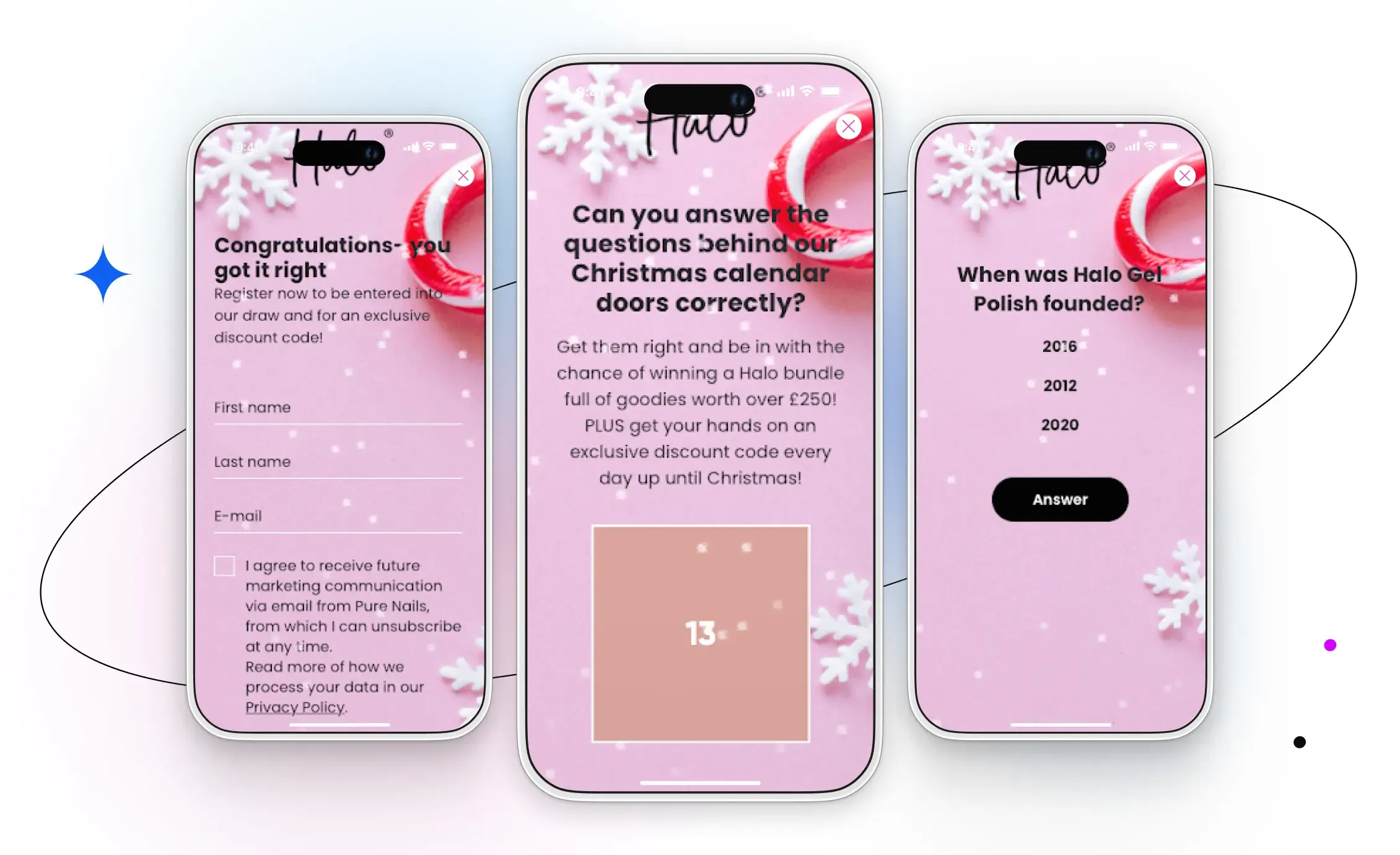 пример адвент календаря в мобильном приложении