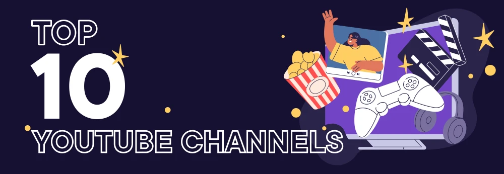 top youtube channels cover