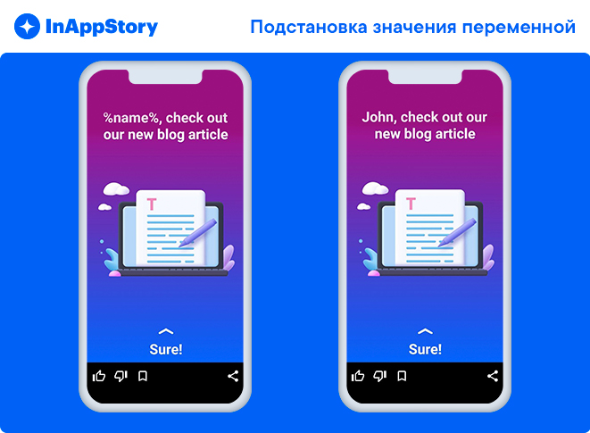 значение переменной